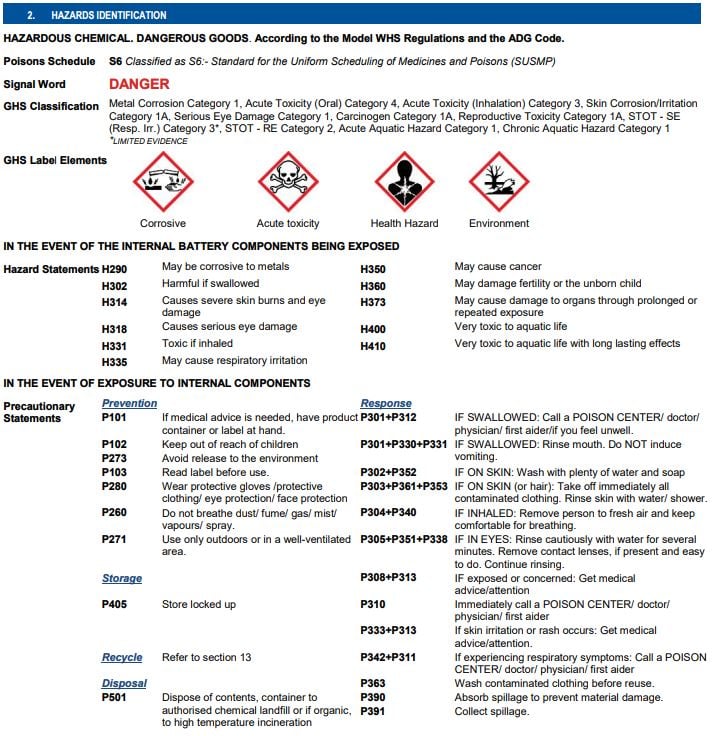 What Are The Spill Containment Requirements For Batteries?